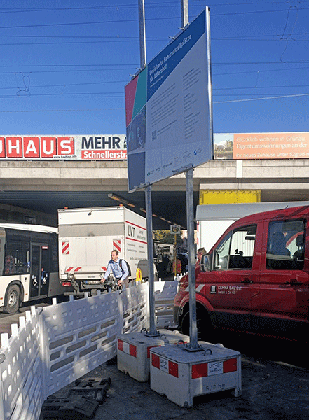 Hinweisschild Baumarkt